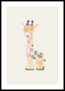 Watercolor Giraffe-0