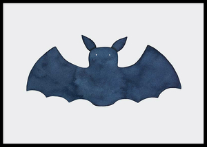 Watercolor Bat-2