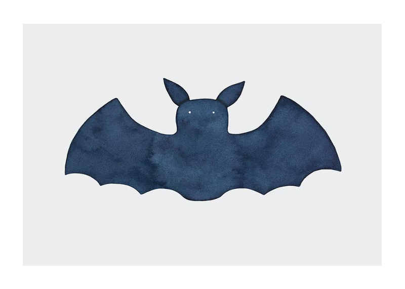 Watercolor Bat-1
