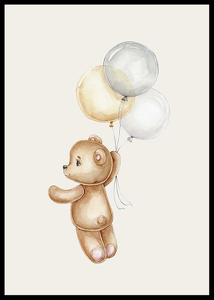 Teddy With Balloons-2