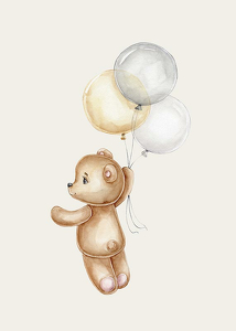 Teddy With Balloons-3