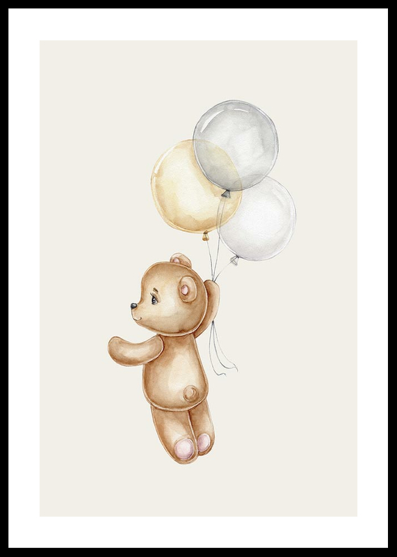 Teddy With Balloons-0