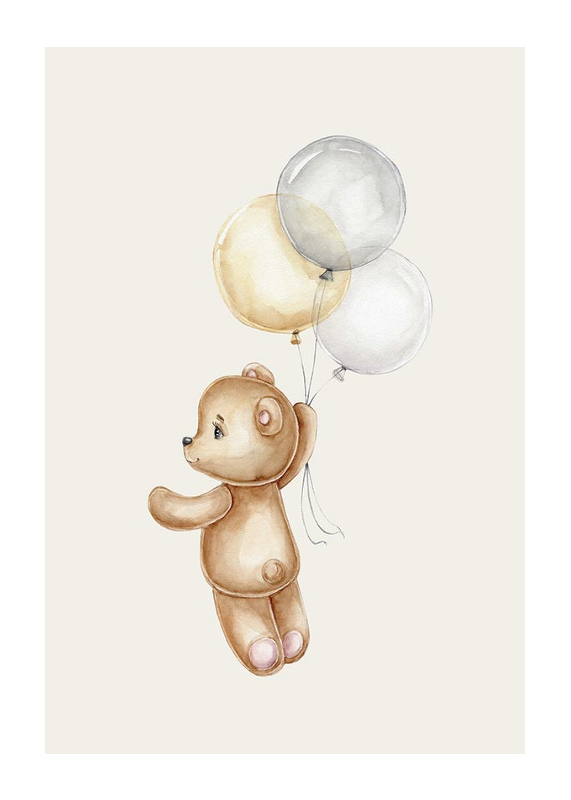 Teddy With Balloons-1