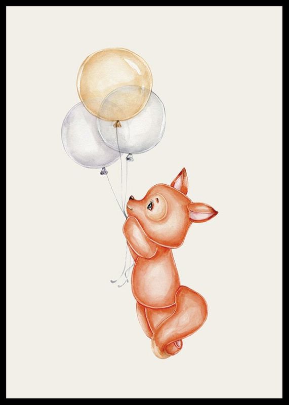 Fox With Balloons-2