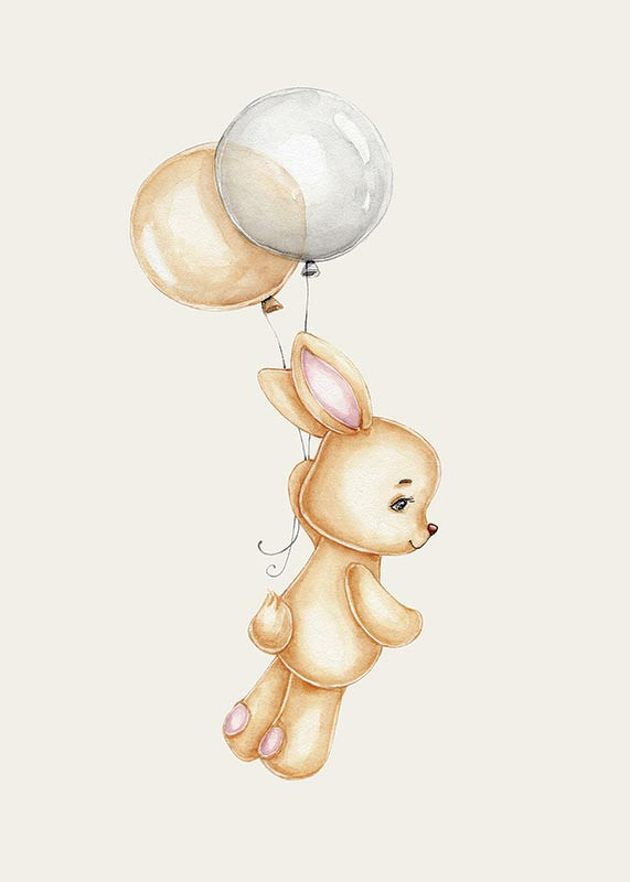 Bunny With Balloons-3