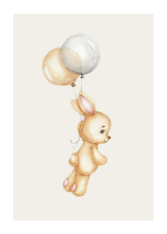 Bunny With Balloons-1