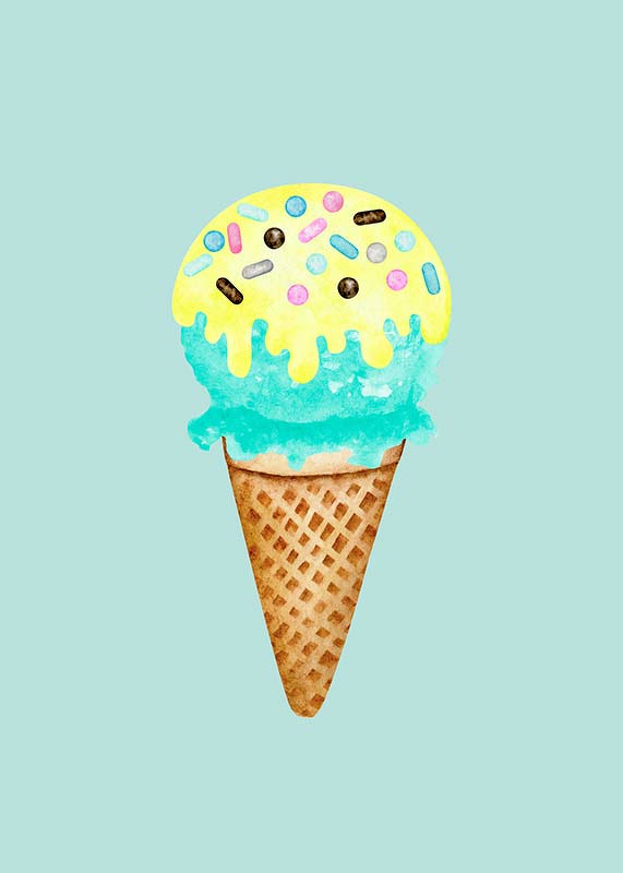 Ice Cream In Blue-3