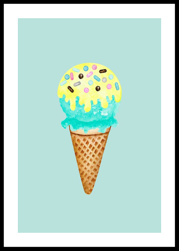 Ice Cream In Blue-0
