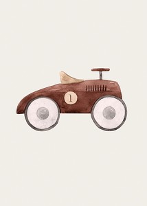 Brown Toy Car-3