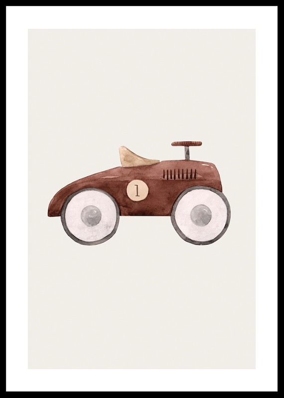 Brown Toy Car-0