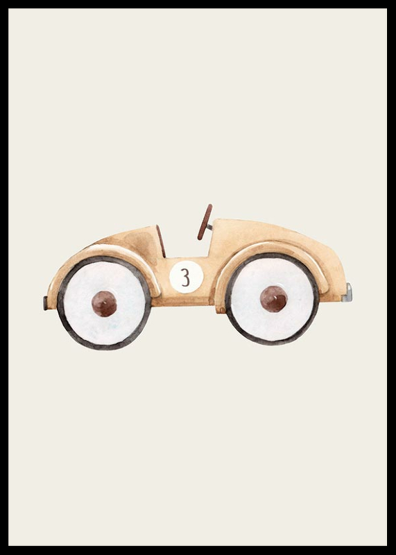Beige Toy Car-2