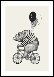Bear On Bicycle-0