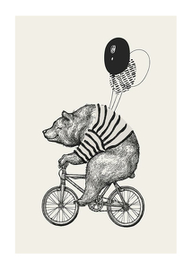 Bear On Bicycle-1
