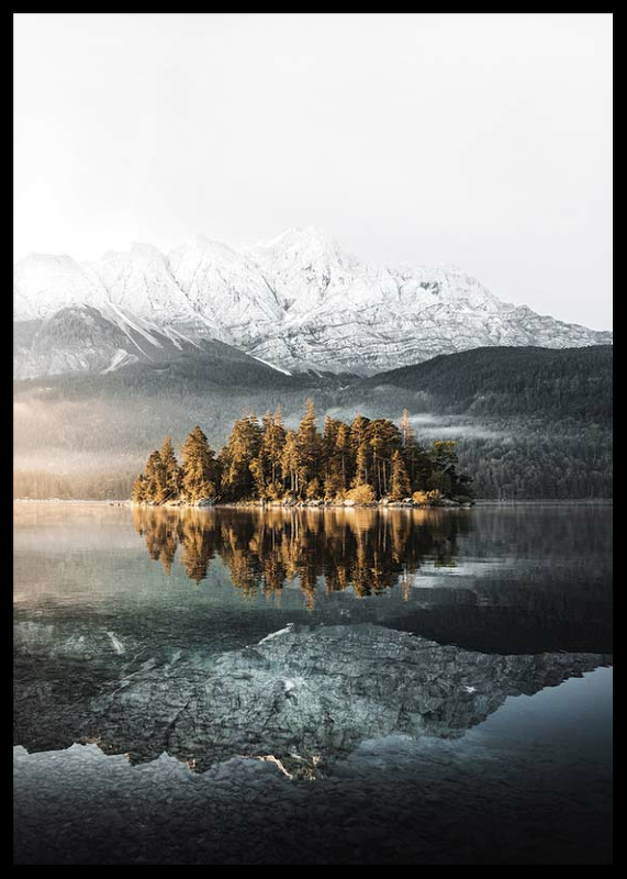 Lake By Mountains-2