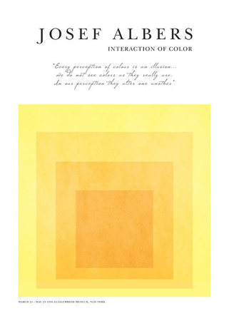 Poster Albers Homage To The Square