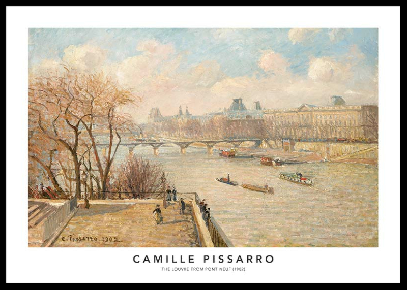Pissarro Louvre From Pont Neuf-0