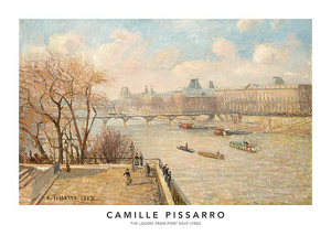 Pissarro Louvre From Pont Neuf-1