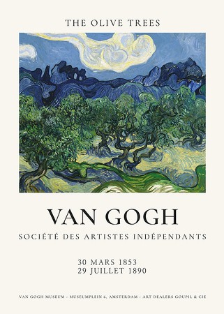 Poster Van Gogh The Olive Trees