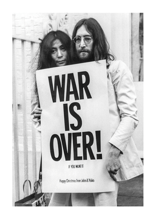 Poster John Lennon Yoko Ono War Is Over