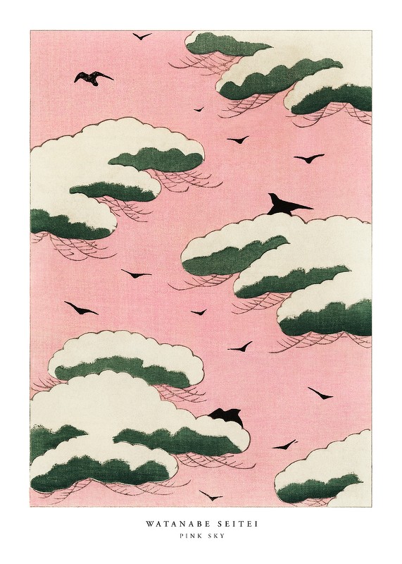 Pink Sky By Watanabe Seitei-1