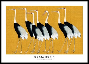 Red Crown Crane By Ogata Korin-0