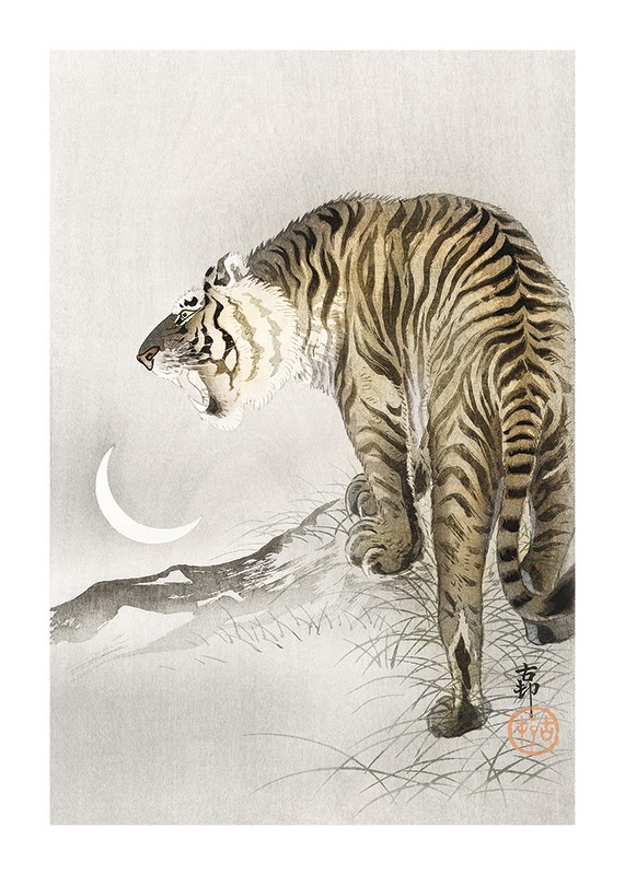 Roaring Tiger By Ohara Koson-1