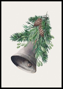 Watercolor Christmas Bell-2