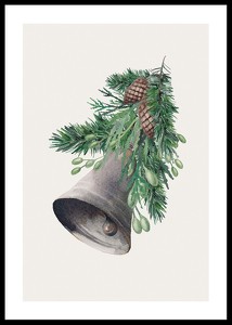 Watercolor Christmas Bell-0