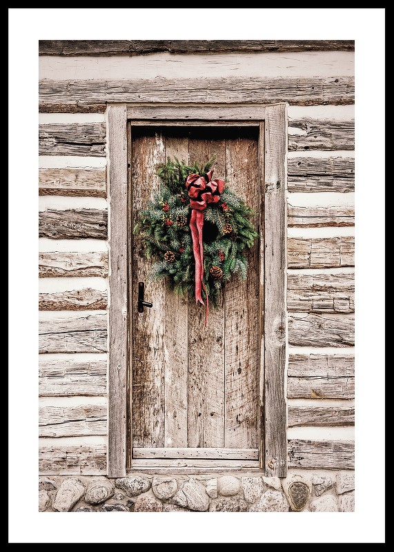 Christmas Wreath On Door-0