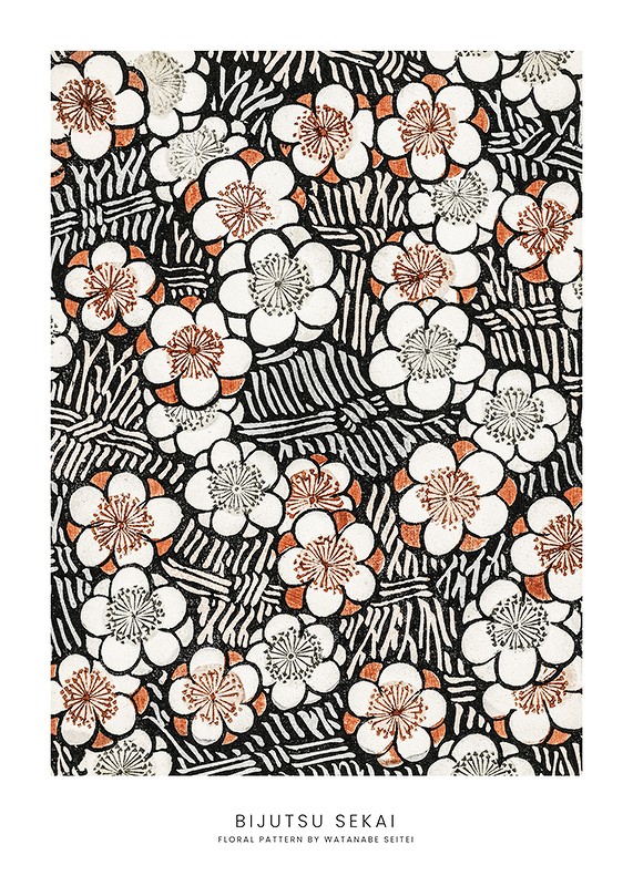 Floral Pattern By Watanabe Seitei-1