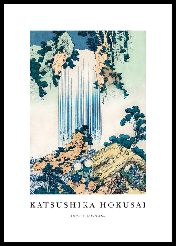 Yoro Waterfall By Katsushika Hokusai-0