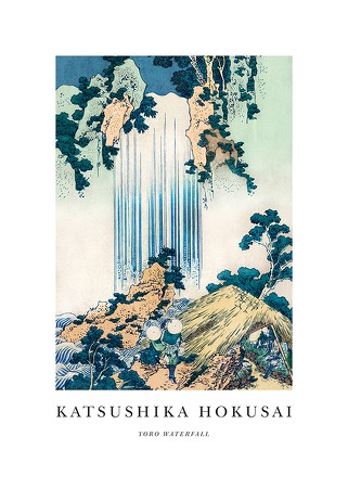 Poster Yoro Waterfall By Katsushika Hokusai