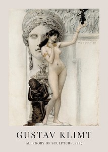 Poster Allegory Of Sculpture By Gustav Klimt