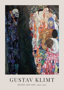Poster Death And Life By Gustav Klimt