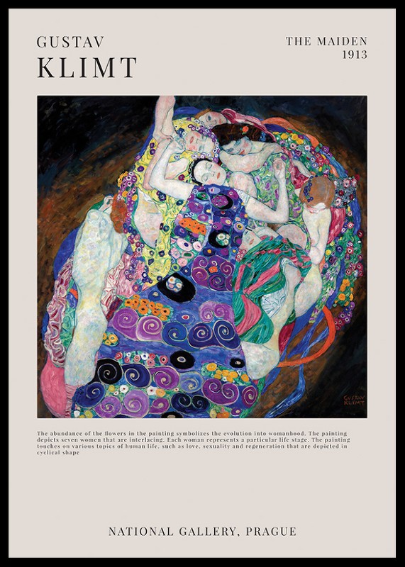 The Maiden By Gustav Klimt-0