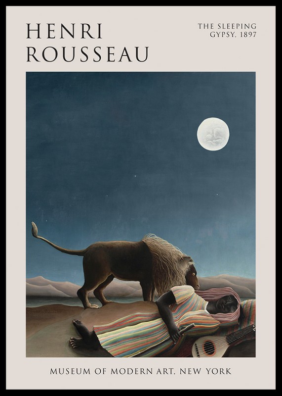 The Sleeping Gypsy By Henri Rousseau-0