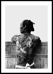 Man With Tattoo By Kusakabe Kimbei-0