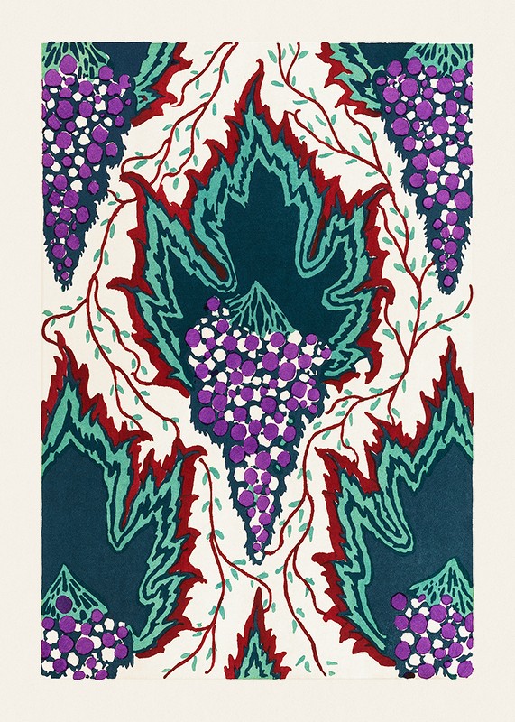 Grape Pattern by E. A. Seguy-1