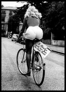 Marilyn Monroe Riding Bicycle-2