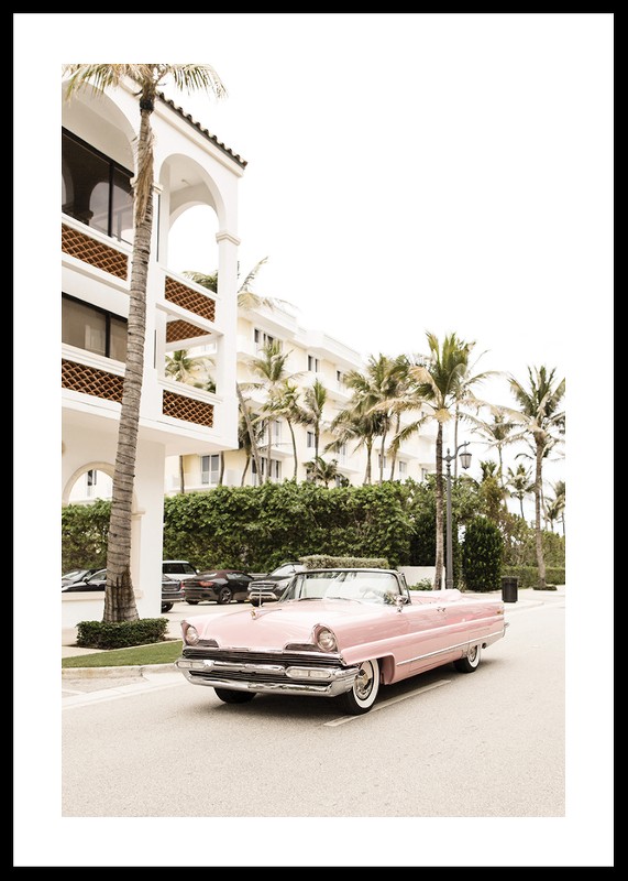 Vintage Pink Car-0