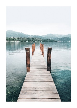 Poster Orta San Giulio Lake In Italy