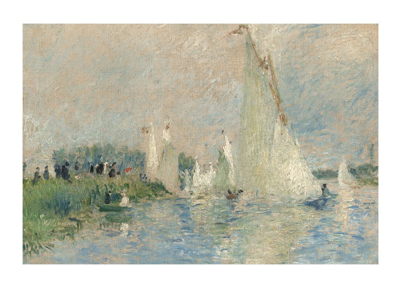 Regatta at Argenteuil By Auguste Renoir-1