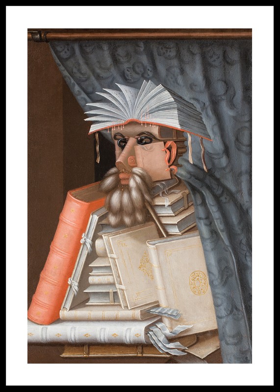 The Librarian By Giuseppe Arcimboldo-0