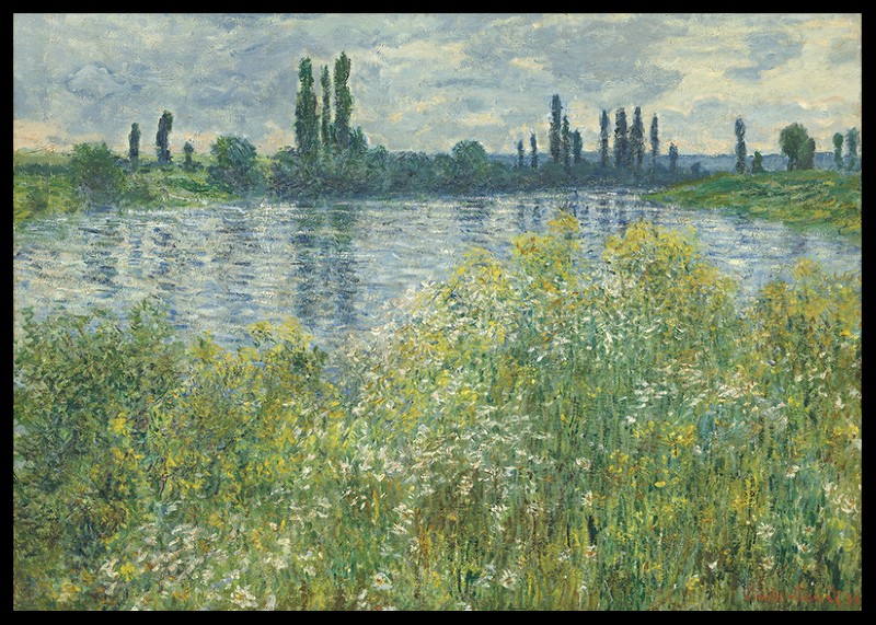 Banks of the Seine By Claude Monet-2