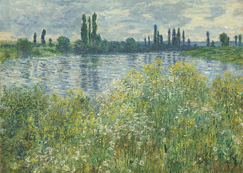 Banks of the Seine By Claude Monet-3