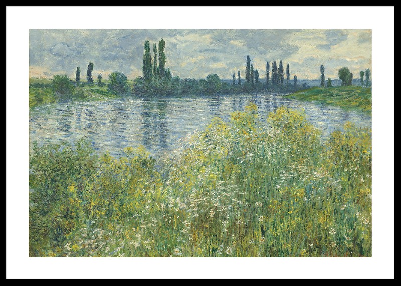 Banks of the Seine By Claude Monet-0