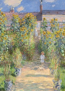 The Artist's Garden at Vétheuil By Claude Monet-3