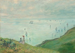 Cliffs at Pourville By Claude Monet-3