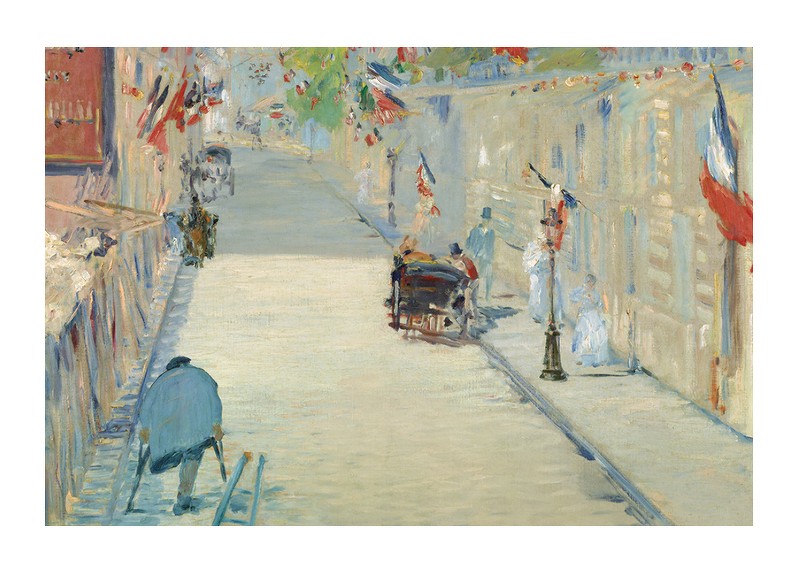 The Rue Mosnier With Flags By Édouard Manet-1