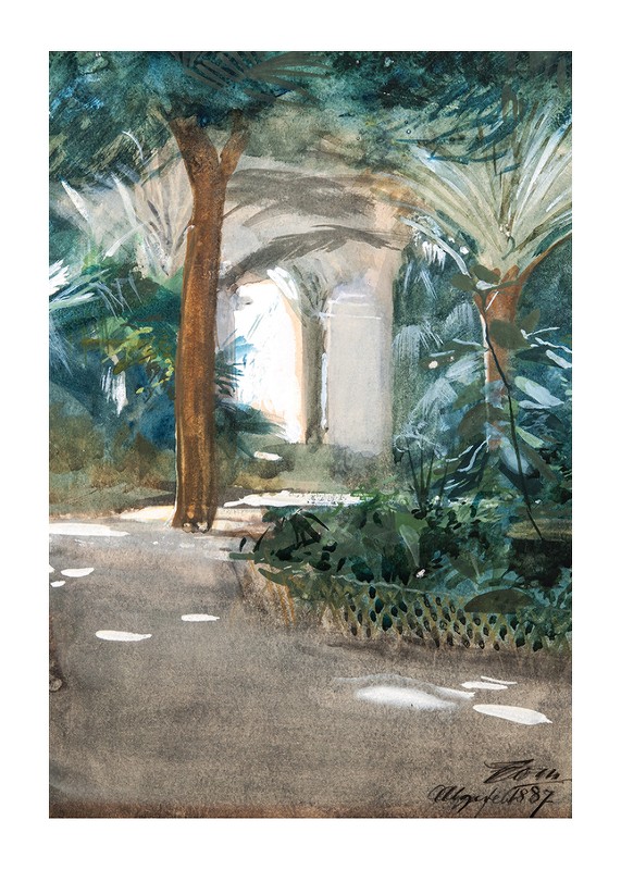 Garden in Algiers By Anders Zorn-1